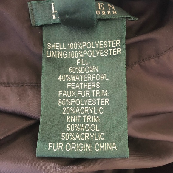 Ralph Lauren Down & Feathers Quilted Toggle Coat - Picture 8 of 10